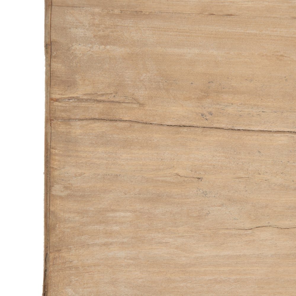 Mesa De Jantar Natural Madeira De Pinho 200 X 100 X 76 Cm - Image 6