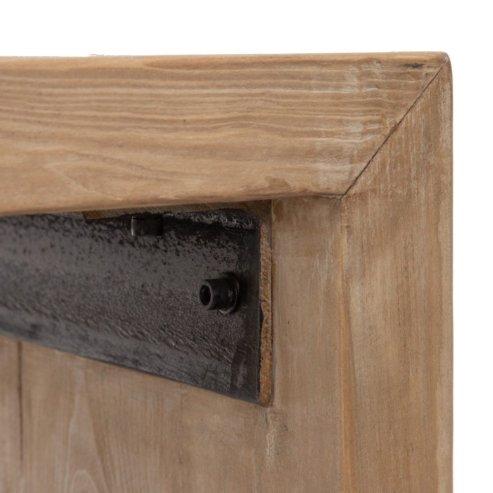 Mesa De Jantar Natural Madeira De Pinho 200 X 100 X 76 Cm - Image 3