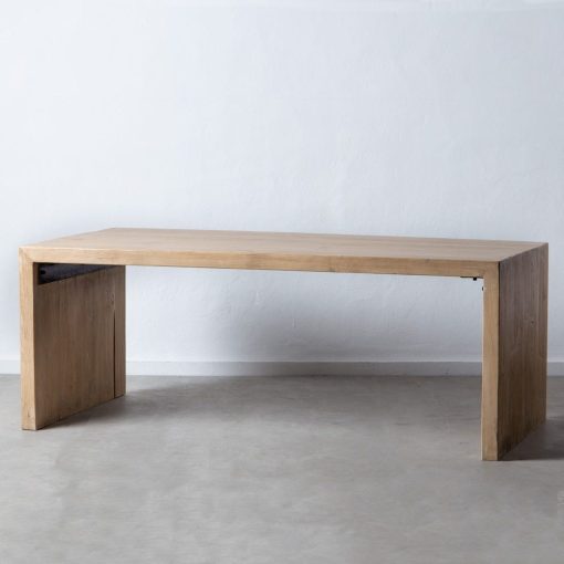 Mesa De Jantar Natural Madeira De Pinho 200 X 100 X 76 Cm