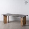 Mesa De Jantar Natural-Marrom 200 X 100 X 76 Cm