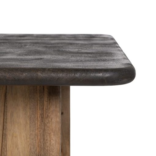 Mesa De Jantar Natural-Castanho 200 X 100 X 76 Cm - Image 3