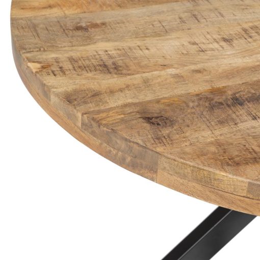 Mesa De Jantar Natural-Preto 120 X 120 X 79 Cm - Image 4
