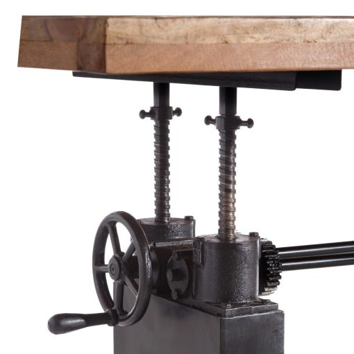 Mesa De Jantar Natural-Preto 220 X 100 X 75 Cm - Image 6
