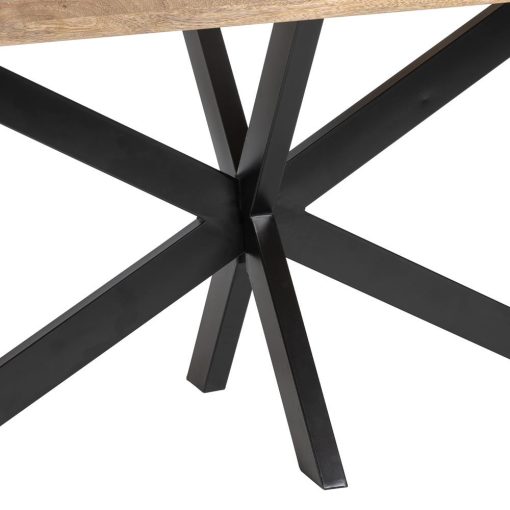 Mesa De Jantar Natural-Preto 240 X 100 X 79 Cm - Image 7