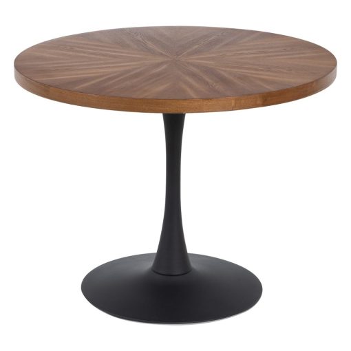 Mesa De Jantar Natural-Preto Mdf-Metal 100 X 100 X 76 Cm - Image 9