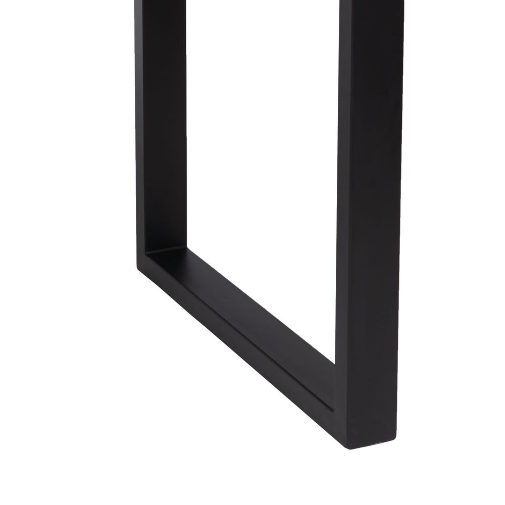 Mesa De Jantar Preto-Castanho 160 X 90 X 76 Cm - Image 4