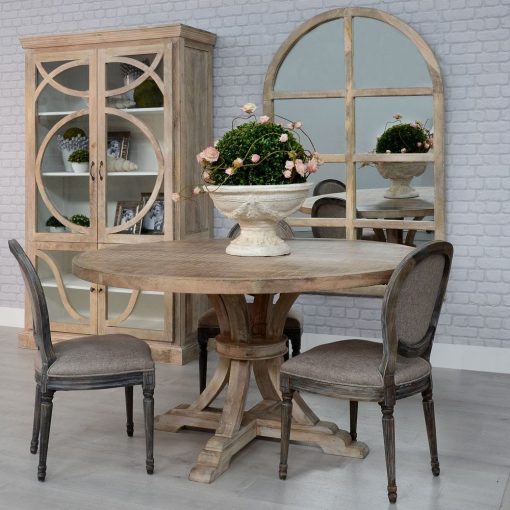 Mesa De Jantar Redonda Branco Decapagem 150 X 150 X 76 Cm - Image 2