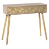 Mesa Entrada Madeira 2 Gavetas 89x30x78cm