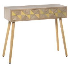 Mesa Entrada Madeira 2 Gavetas 89x30x78cm
