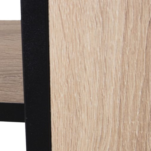 Mesa Entrada Madeira Cor Carvalho/metal Negro 120x25x82cm - Image 5