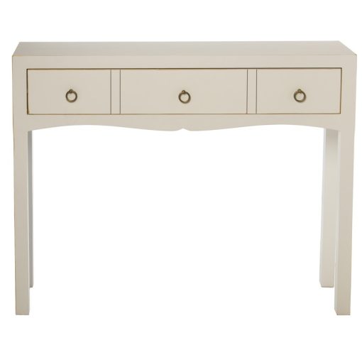 Mesa Entrada Madeira+1 Gaveta Branco 94x24x78cm - Image 4