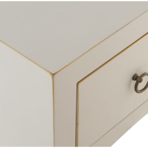 Mesa Entrada Madeira+1 Gaveta Branco 94x24x78cm - Image 5