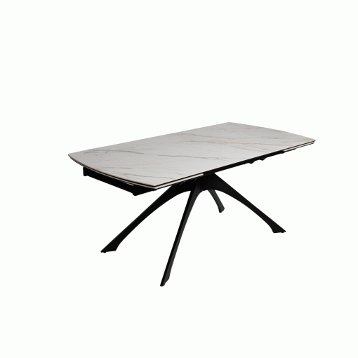 Mesa Extensível Bege-Negro 180 X 90 X 76 Cm - Image 8