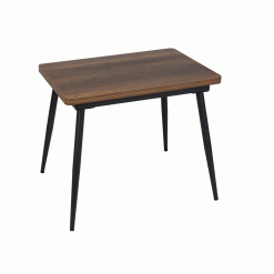 Mesa Extensível Marrom Metal-Madeira 90 X 60 X 75 Cm
