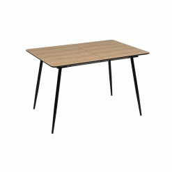 Mesa Extensível Natural Mdf-Metal 120 X 80 X 75 Cm