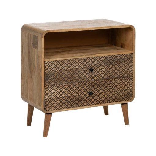 Mesa Natural Madeira Mango 70,50 X 35 X 71 Cm - Image 3