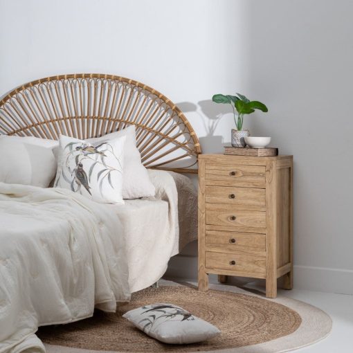 Mesa Natural Mindi Madeira Quarto 44 X 34 X 77 Cm