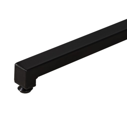 Mesa Natural-Preto Mdf-Metal Decoração. 60 X 60 X 75 Cm - Image 3