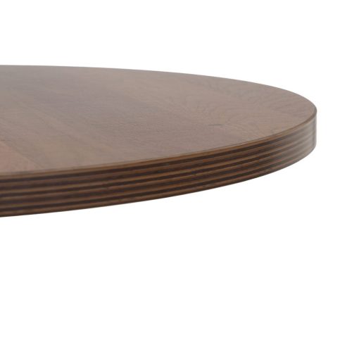 Mesa Natural-Preto Mdf-Metal Decoração. 60 X 60 X 75 Cm - Image 9