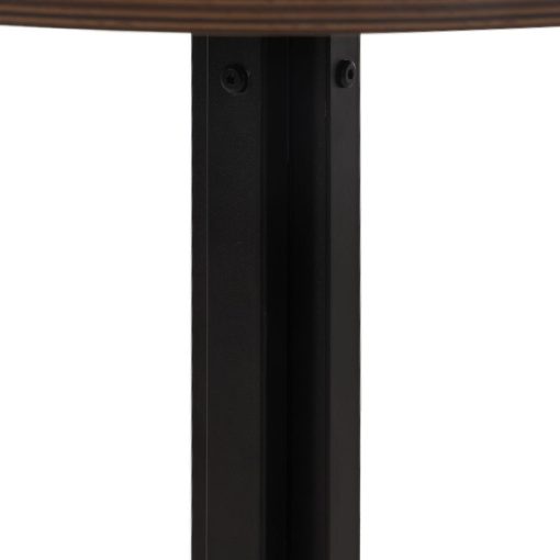 Mesa Natural-Preto Mdf-Metal Decoração. 60 X 60 X 75 Cm - Image 10