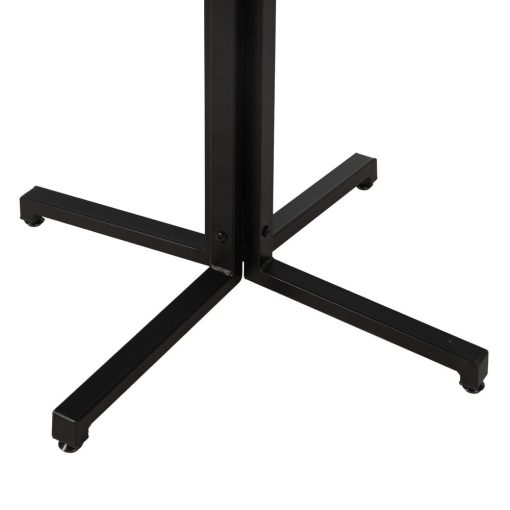 Mesa Natural-Preto Mdf-Metal Decoração. 60 X 60 X 75 Cm - Image 2