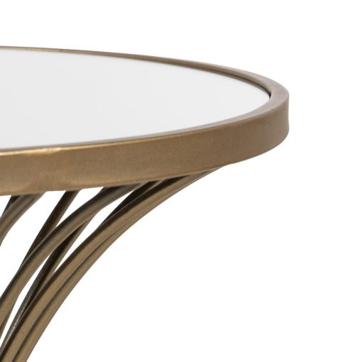 Mesa Ouro Metal-Mármore 42 X 42 X 65 Cm - Image 5