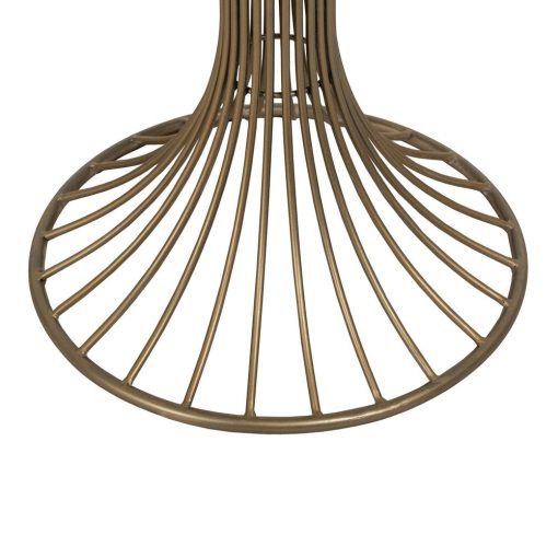 Mesa Ouro Metal-Mármore 42 X 42 X 65 Cm - Image 7