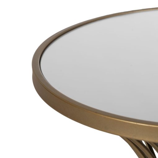 Mesa Ouro Metal-Mármore 42 X 42 X 65 Cm - Image 4