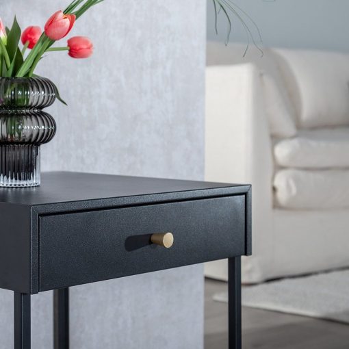 Mesa Preto Aço 43 X 41 X 50 Cm