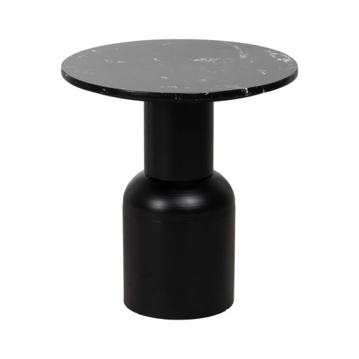 Mesa Preto Metal-Mármore 45 X 45 X 46 Cm - Image 2