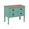 Mesa Turquesa Madeira 80 X 38 X 65