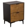 Mesa de Cabeceira  com 2 Gavetas Madeira Dm