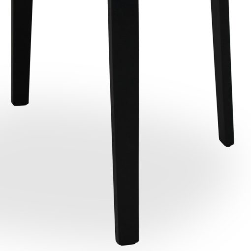 Mesa de Jantar Madeira Branco+canto Negro/Pés Mad.negro+91194 100x76cm, Tablero:dm 25mm - Image 4