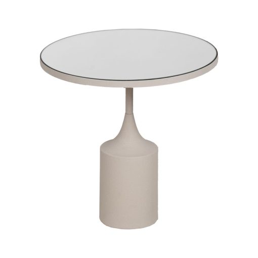 Mesinha Branco Metal-Espelho 45 X 45 X 46 Cm