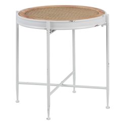 Mesinha Branco Metal Room 50 X 50 X 53