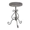 Mesinha Cinza Metal 36 X 36 X 61 Cm