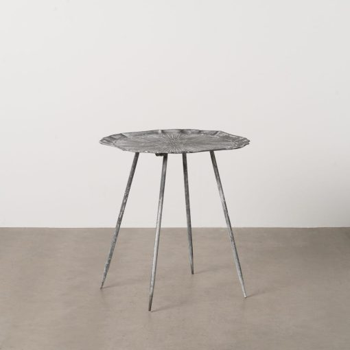 Mesinha Cinza Metal 55 X 55 X 61 Cm - Image 2