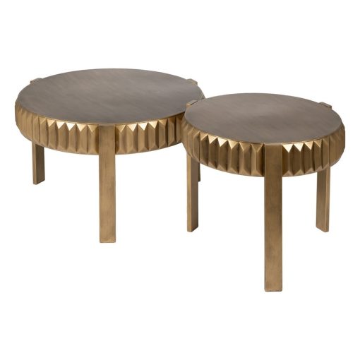 Mesinha Envejocodo Ouro Metal Room 64 X 64 X 50 Cm - Image 3