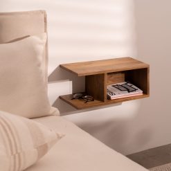 Mesinha Flutuante Mel Madeira Mango 45 X 20 X 20 Cm