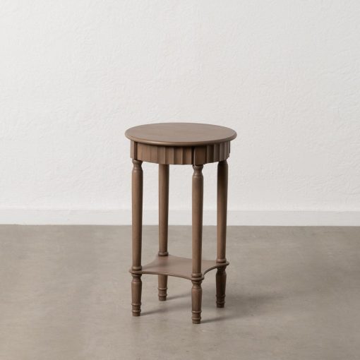 Mesita Auxiliar Castanho Mdf-Madeira 40 X 40 X 66 Cm - Image 2