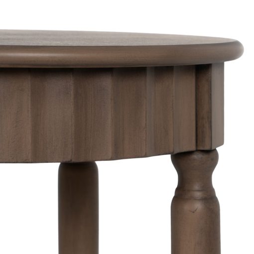 Mesita Auxiliar Castanho Mdf-Madeira 40 X 40 X 66 Cm - Image 7