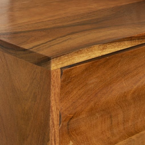 Movél Auxiliar Em Madeira De Mango  com 2 Portas, Pés De Ferro 75x40x150cm Alt. Pés:62cm - Image 4