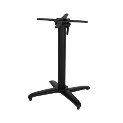 Pernas De Mesa Dobrável Preto Aluminio 62 X 62 X 72 Cm