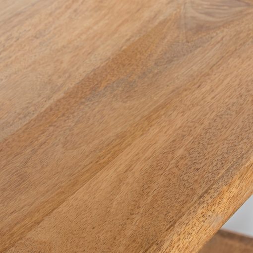 Prateleiras Em Metal Dourado  com níveis Em Madeira De Mango 91x36x180cm - Image 4