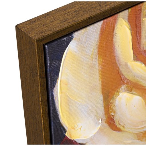 Quadro Tela 80x120cm Rosto Mulher com marco Madeira Castanho Os 80x3,5x120cm - Image 3