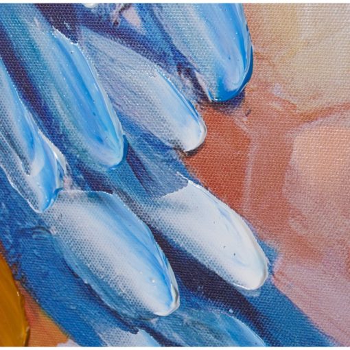 Quadro Tela 80x120cm Rosto Mulher com marco Madeira Castanho Os 80x3,5x120cm - Image 4