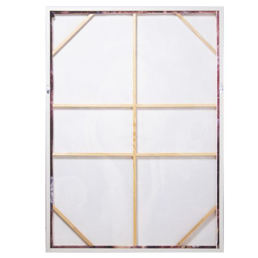 Quadro Tela Impresso Mulher com marco Madeira Branco 100x4x140cm - Image 5