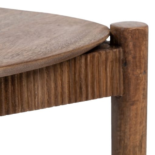 S/2 Mesa Auxiliar Natural Madeira Mango 58 X 56 X 56 Cm - Image 7