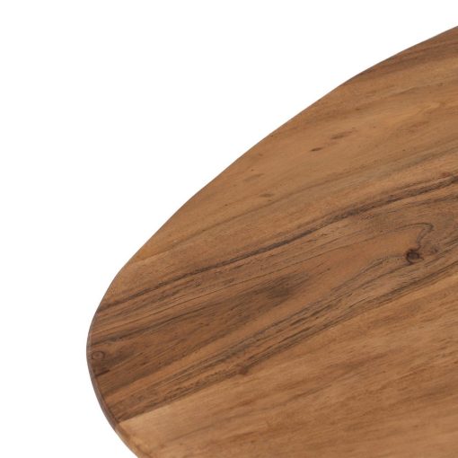 S/2 Mesa Centro Natural Madera-Metal 110 X 63 X 40 Cm - Image 4
