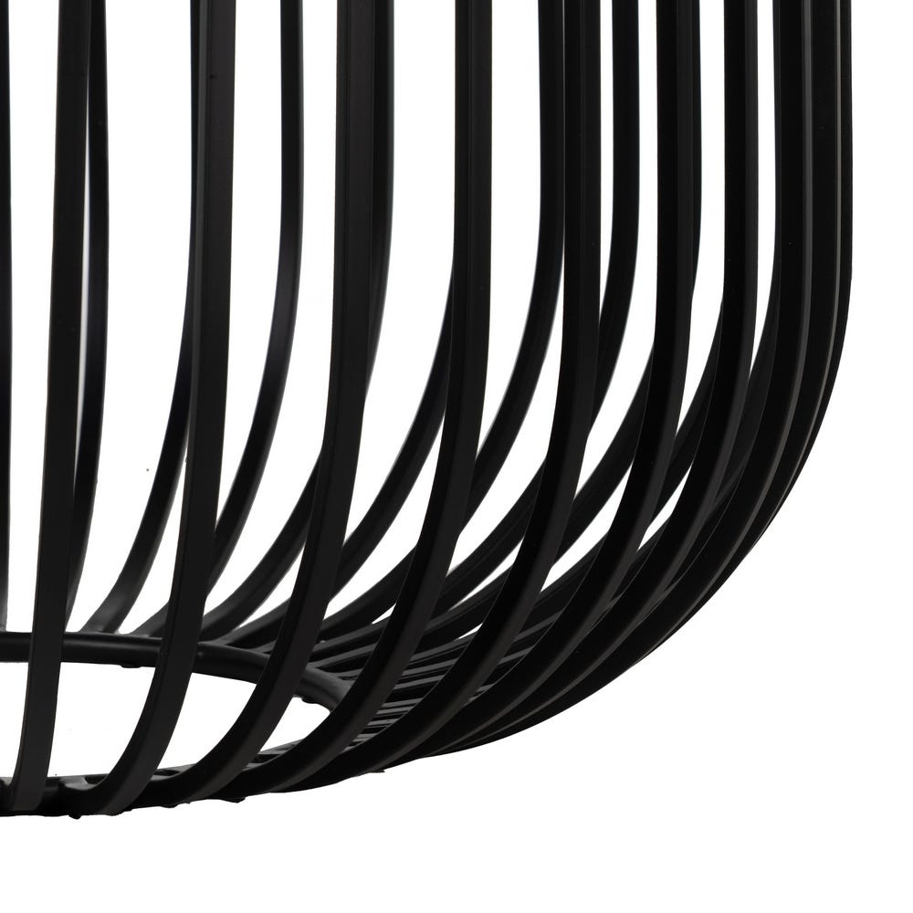 S/2 Mesa De Cafe Preto Metal-Cristal 68 X 68 X 45 Cm - Image 8